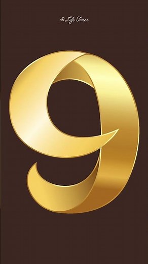 9 to 0 Stylish Golden Countdown with Voice | Epic Gold #timer #shorts