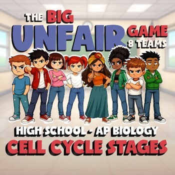 Cell Cycle Stages BIG UNFAIR GAME - No Prep AP Biology Science Review Activity