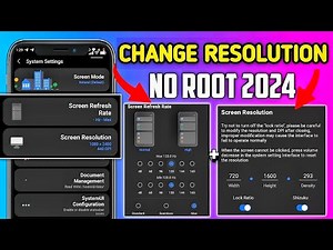How To Change Android Screen Resolution + Screen Refresh Rate | Stable Fps & Performance | No Root