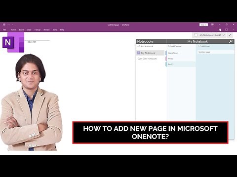 How to add new page in Microsoft OneNote?