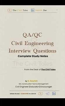QA/QC Civil Engineering Interview Questions