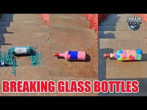 Breaking Glass Bottles & Balloon Drops 🎈💦 Crushing of Crunchy & Soft Things! #satisfying #asmr