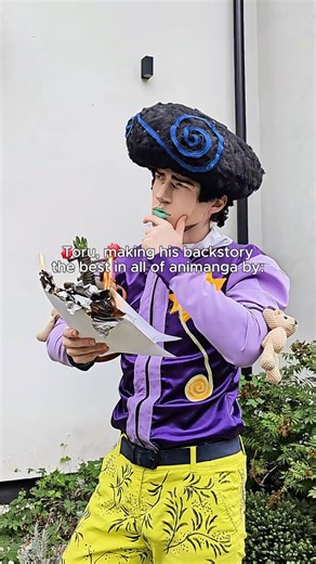 @peperone_void on Instagram: "TORU FIRE BACKSTORY 🔥✍️ Tooru is an opposing character in the story of JoJo's Bizarre adventure 8th part - JOJOLION. He is my favourite antagonist by far with how little we know about him and how ignorant this guy is in his confidence. Plus he listents to Elvis song... PEAK! If you are reading all that... THE CALAMITY IS UPON YOU 👨🏻‍🦯🛩 #jojo #jjba #jojosbizarreadventure #jojolion #jojopart8 #toru #wonderofu #yasuho #gappy #jojopose #jojoanime #jojomemes #jojore