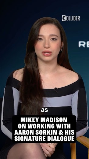 Mikey Madison On Working With Aaron Sorkin & His Signature Dialogue #thesocialreckoning