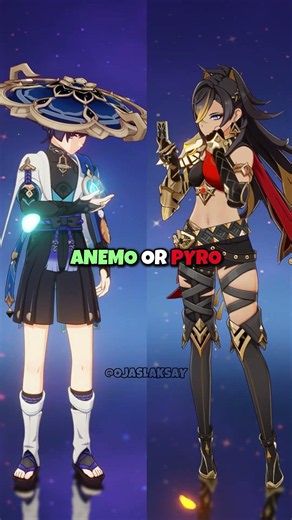 Which team Are You Choose Anemo Or Pyro?! #genshinimpact #genshin #shorts