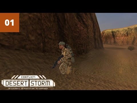 Conflict: Desert Storm (Hard) Walkthrough Part 1 - Rescue