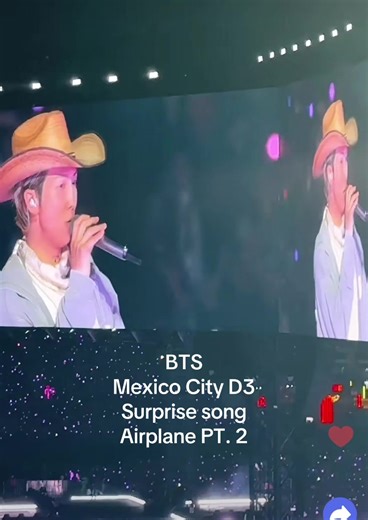 BTS Mexico City D3. Surprise song Airplane pt.2 happy for you Mexico! #bts #btsarmy #btsarirang #btsconcert #bts_official_bighit