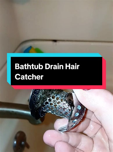 bathtub drain hair catcher that actually works. I haven't had a clogged drain or pull hair out of the tub *Fits most standard tub/shower drains* #tubdrain #haircatcher #cloggeddrain