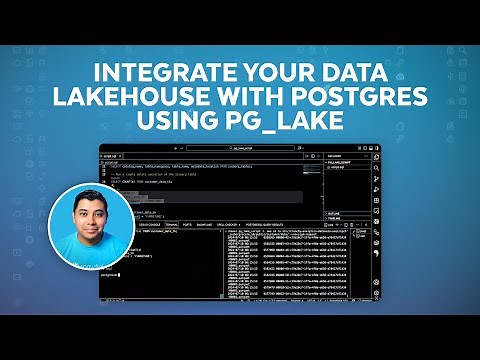 Integrate Your Data Lakehouse with Postgres Using pg_lake