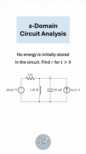 22K views · 986 reactions | Circuit analysis using the Laplace transform. #electricalengineering | ElectricalMath | Facebook
