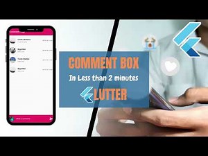 How to create comment screen / box in flutter. In less than 2 minutes. Comment Screen UI in flutter.