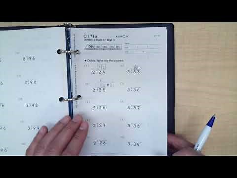 Kumon FW - 3-Digit Divided by 1-Digit - Part 1 (C181 - 185)