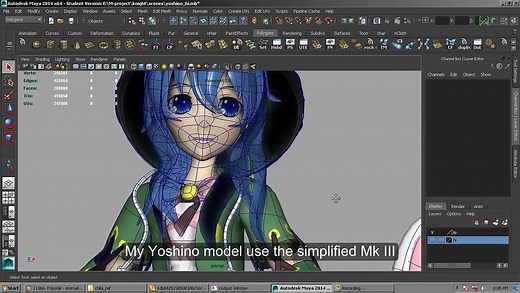 3D chibi anime head modeling tutorial - Maya new