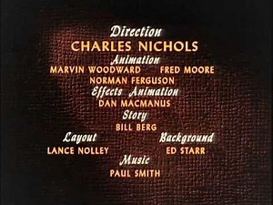 Mickey Mouse - "The Simple Things" (1953) - recreation titles