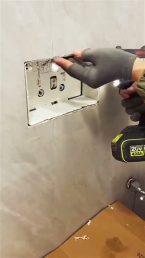 wallmount commode installation #plumbing #plumber #civilengineering #construction