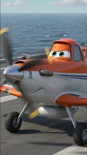 Dusty Crophopper Take Off Aircraft Carrier Disney Planes