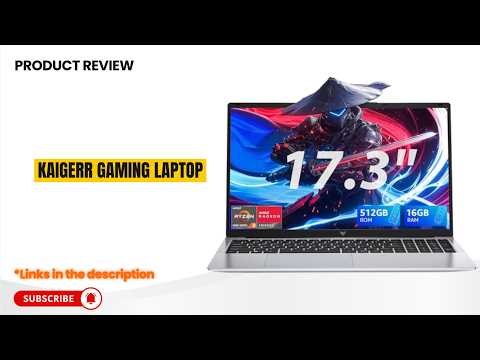 KAIGERR AX17PRO 17.3” Gaming Laptop Review 🔥 Ryzen 4300U + 16GB RAM | 512GB SSD Light-Gaming Laptop
