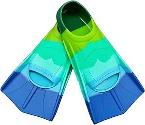 Swimming Training Fins,Comfortable Silicone Flippers for Swimming and Diving,Size Suitable Kids Girls Boys Adult