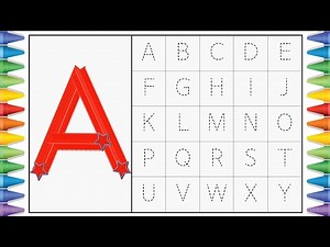 [알파벳 놀이] 유아와 어린이를 위한 ABCD 대문자 A부터 Z까지 쓰기 | Kids Alphabet A to Z | abc song | a for apple | abcd song