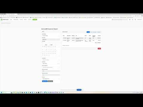 Expense report Service M8