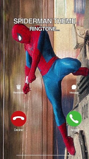 Spiderman Theme Ringtone (Download link in bio) #spiderman #spidermanbrandnewday #ringtone #marvel