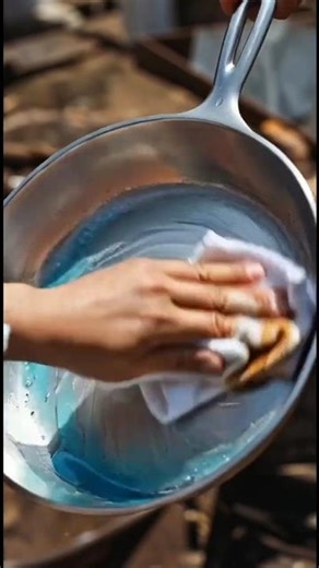 Satisfying Rust Removal on an Old Cast Iron Skillet | #RustCleaning #Restoration