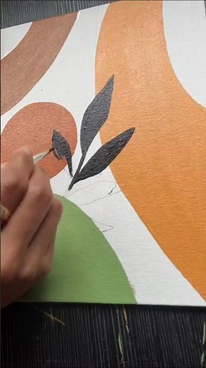 Boho Wall Art DIY | Easy & Aesthetic Canvas Painting for Home Decor