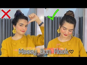 Messy Bun Hair Hack || Perfect Hairstyle In Minutes || WOWWW!!!