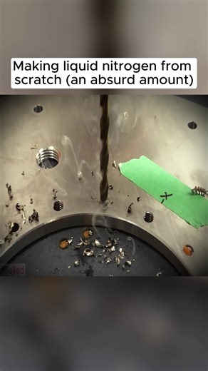 Making liquid nitrogen from scratch (an absurd amount)