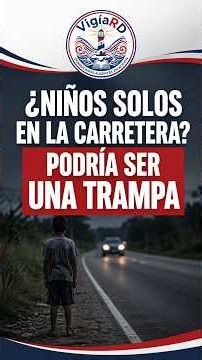 They use children as bait to stop drivers in the Dominican Republic.