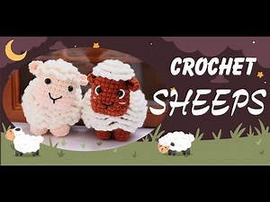 How To Crochet Sheeps For Beginners Step By Step | Sheeps