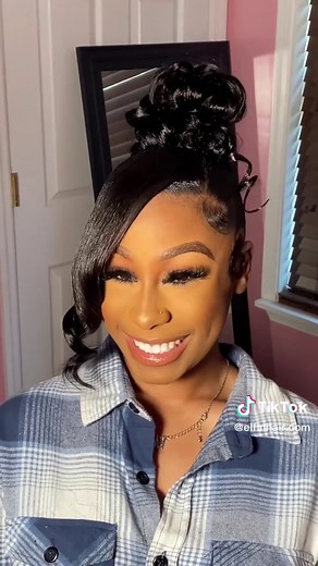 Ponytail Hairstyle with Pin Curls Tutorial