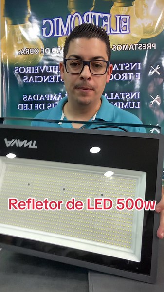 Refletor LED 500W: Iluminação Potente para Seu Espaço