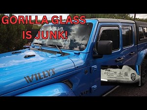 Jeep Gorilla Glass Scam - Worst Windshield Ever