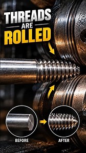 Screw Threads Are Rolled, Not Cut