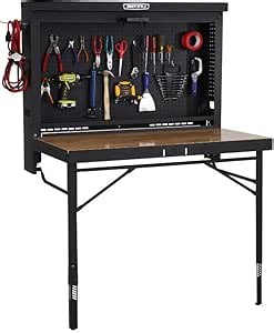 LIFETIME Products Wall Mounted Work Table, 4', Wood Varnish (80421)