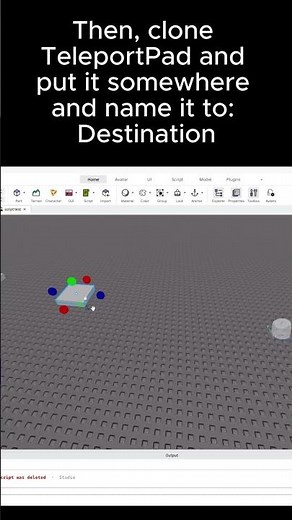 How to make a Teleport pad in roblox studio!