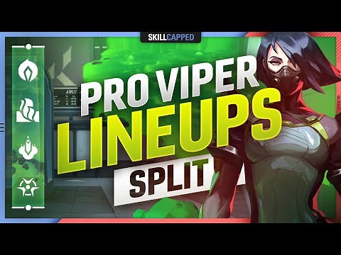 The BEST PRO VIPER LINEUPS, SPOTS, & SETUPS for SPLIT - Valorant Guide, Tips and Tricks