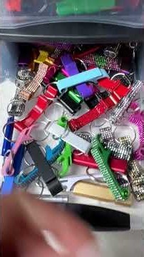 Stay safe and stylish with this silver and red self defense keychain bundle🥈🍎