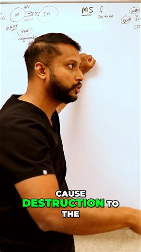 MS patients are genetically predisposed, but what causes the myelin destruction in the brain? It's a process of invitation that leads to the destruction. Unpacking the complex science. #MSAwareness #MultipleSclerosis #Neuroscience #BrainHealth #AutoimmuneDisease | Im.medical.youtube | Facebook