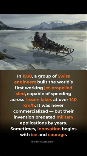 The forgotten race across frozen lakes. In 1938, Swiss engineers built a jet-powered ...