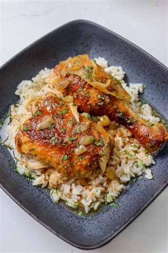 Baked Chicken and Onions using my Creole Seasoning! #mealsbyaldenb #foodie #comfortfood | Chef Alden B
