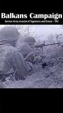 The Balkans Campaign (1941) | German Army Advance | Real WW2 Footage #ww2 #history #viral