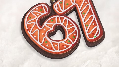 67 Christmas Ornament, 67 Ornaments for Xmas Tree, Funny Christmas Ornaments 2025, 6 7 Meme Ornament for Teens, Six Seven Gifts, Gag Gifts for Teens, Teen Girls Trendy Stuff (Gingerbread 67)