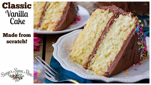 135K views · 28 reactions | Ditch the box mixes — you’ll love how easy, moist, and fluffy this homemade vanilla cake is! RECIPE: https://sugarspunrun.com/vanilla-cake-recipe/ | Sugar Spun Run | Facebook