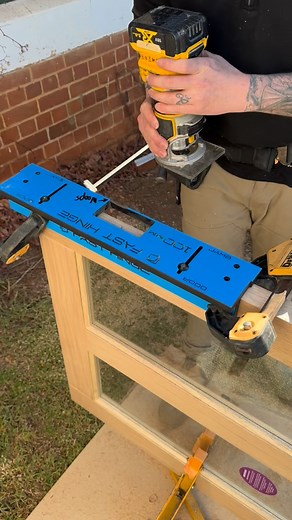 Hand tools are a must for anyone starting out in the trade- they teach skill, patience, and respect for the craft. But when it comes to efficiency, tools like the @fasthinge jigs vs a chisel and hammer… it’s a no brainer. Work smarter & deliver better. 🔨✏️🪚 #carpentry #carpenterlife #tradielife #builderlife #carpentryskills | Hamilton Building and Construction
