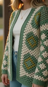 1.7K views · 20 reactions | This crochet cardigan looks insanely comfy and stylish 癩 Be honest… would you rock this color combo or change it? Comment ‘YES’ if you love cozy handmade fashion! #CrochetStyle #HandmadeFashion #CozyAesthetic #FallOutfit #CraftLovers #usfashiontrends | Creative Ideas | Facebook