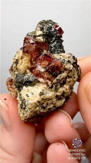 Naturally Faceted Zircon Crystal on Pegmatite–Biotite Matrix | Pakistan Mineral Specimen