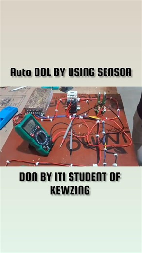 Without Pressing Push button Operating By Touching DOL system did by ITI electrical student #shorts