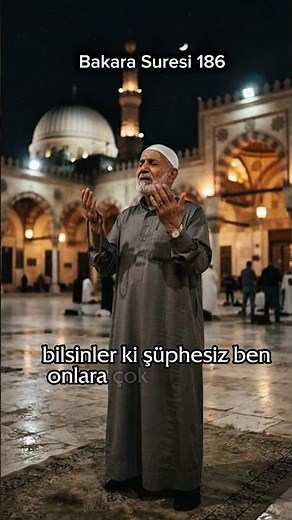 Bakara Suresi 186. ayet Türkçe Meali #kuran #kuranıkerim